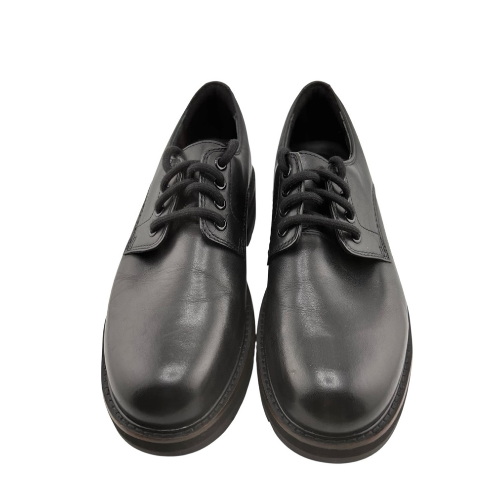 Clarks Orianna Derby Chunky Oxford Shoes Womens 9.5M Black Lace Up Dark Academia